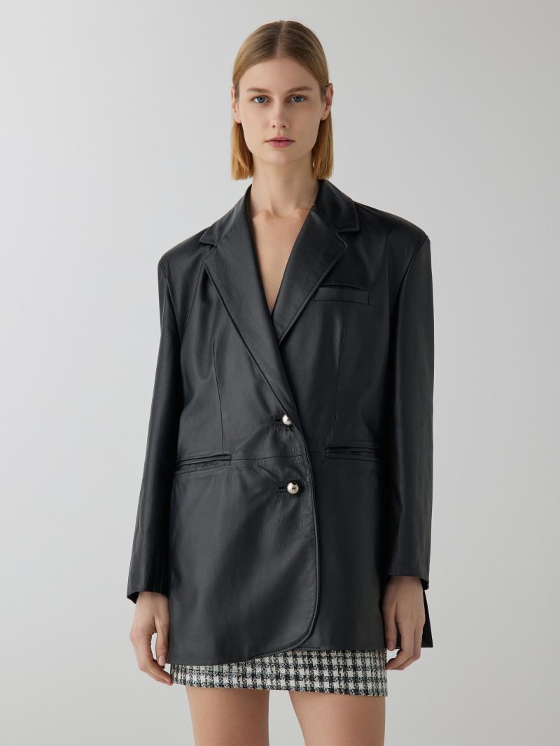 ALBA leather blazer