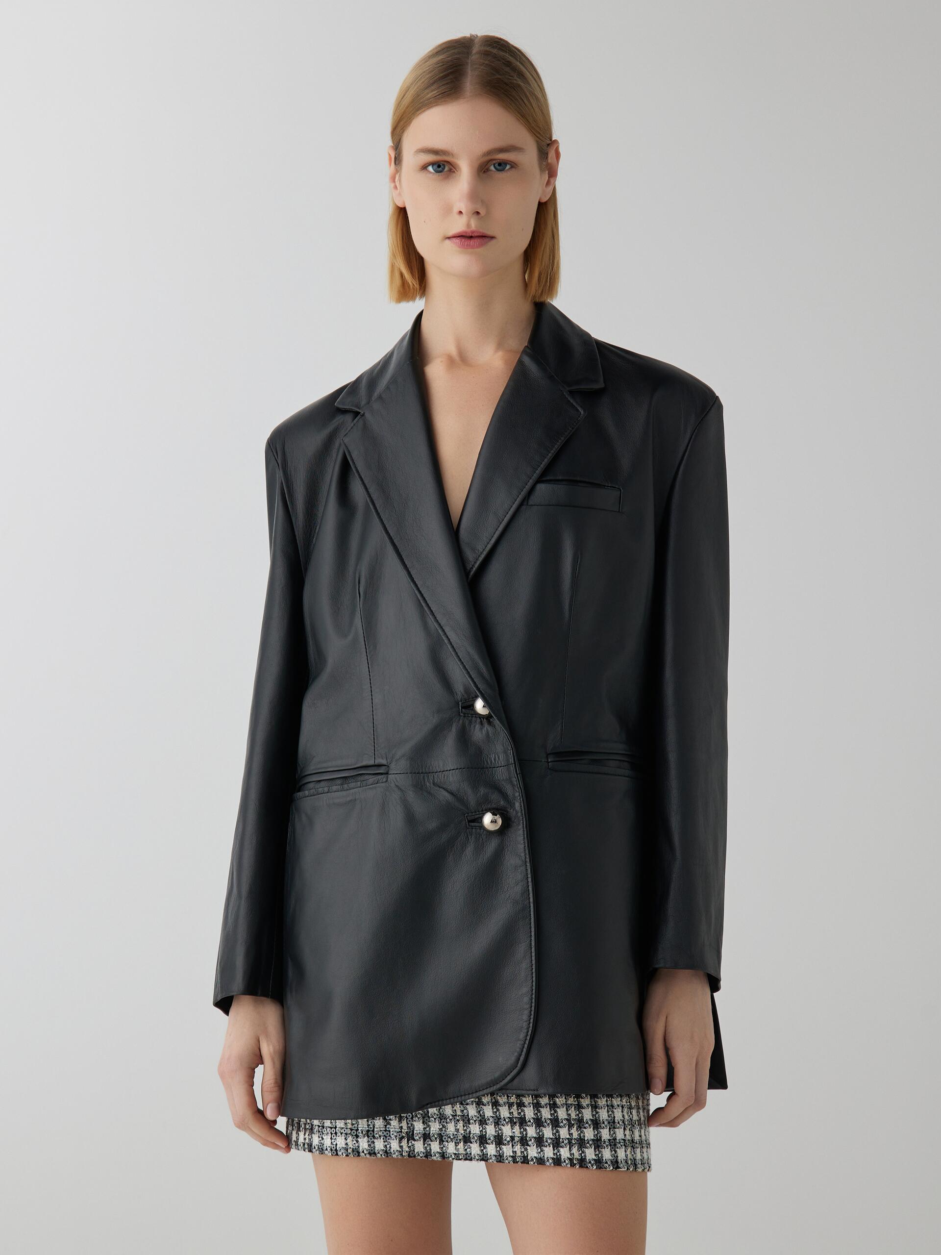 ALBA leather blazer